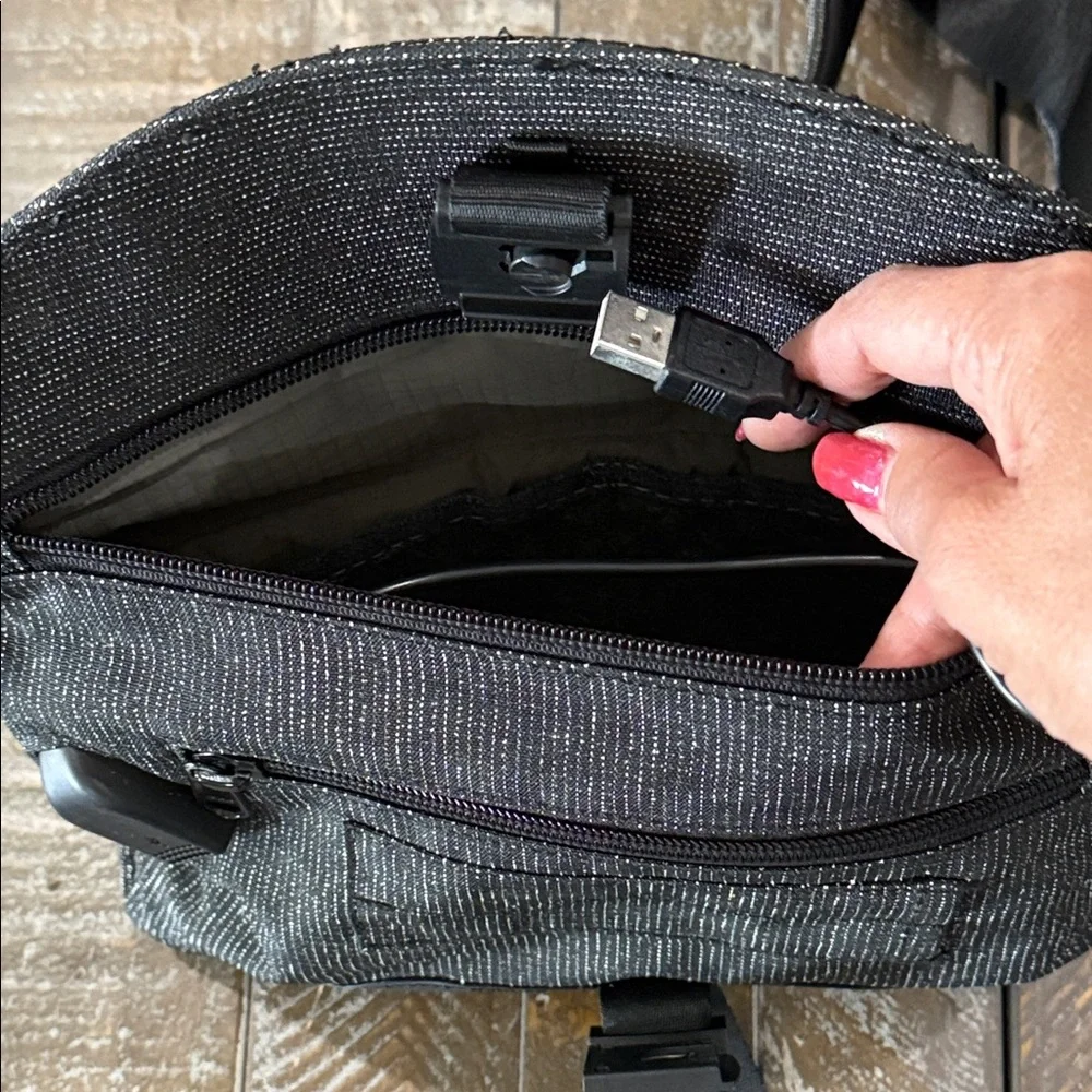 RARE Alpaka Air Sling PRO | Discontinued Cut-Proof Model | USB Port | Black